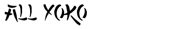 All Yoko font preview